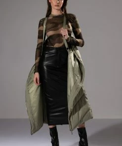 REAL TALK FAUX LEATHER MIDI SKIRT -FINESSE-shop real talk faux leather midi skirt black 4 4