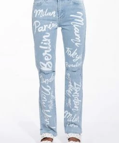 REPRESENT HIGH RISE STRAIGHT LEG JEAN -FINESSE-shop represent high rise straight leg jean light blue denim 4 4