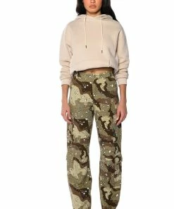 REPRESENT PAINTED WIDE LEG CARGO -FINESSE-shop represent painted wide leg cargo brown multi 3 3