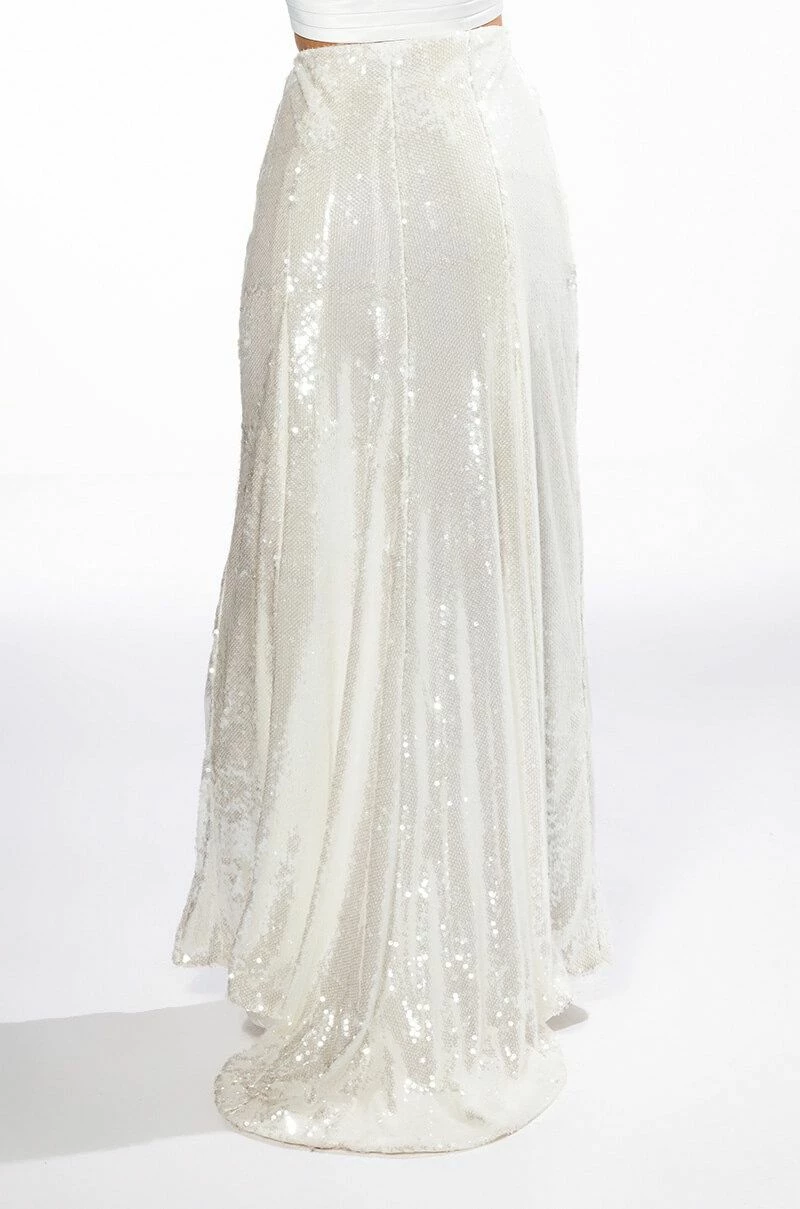 RESOLUTIONS SEQUIN SLIT MAXI SKIRT 3 RESOLUTIONS SEQUIN SLIT MAXI SKIRT - Image 3