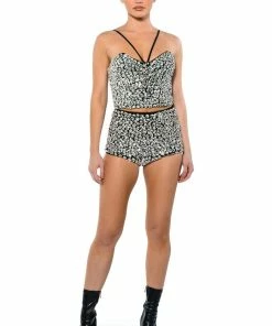 RICH WITH JEWELS BOOTY SHORTS 11 RICH WITH JEWELS BOOTY SHORTS -FINESSE-shop rich with jewels booty shorts black white 3 3