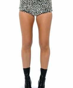 RICH WITH JEWELS BOOTY SHORTS 13 RICH WITH JEWELS BOOTY SHORTS -FINESSE-shop rich with jewels booty shorts black white 5 5