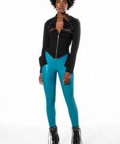 RIO HIGH RISE LEGGING WITH 4 WAY STRETCH -FINESSE-shop rio high rise legging green 7 7 c1
