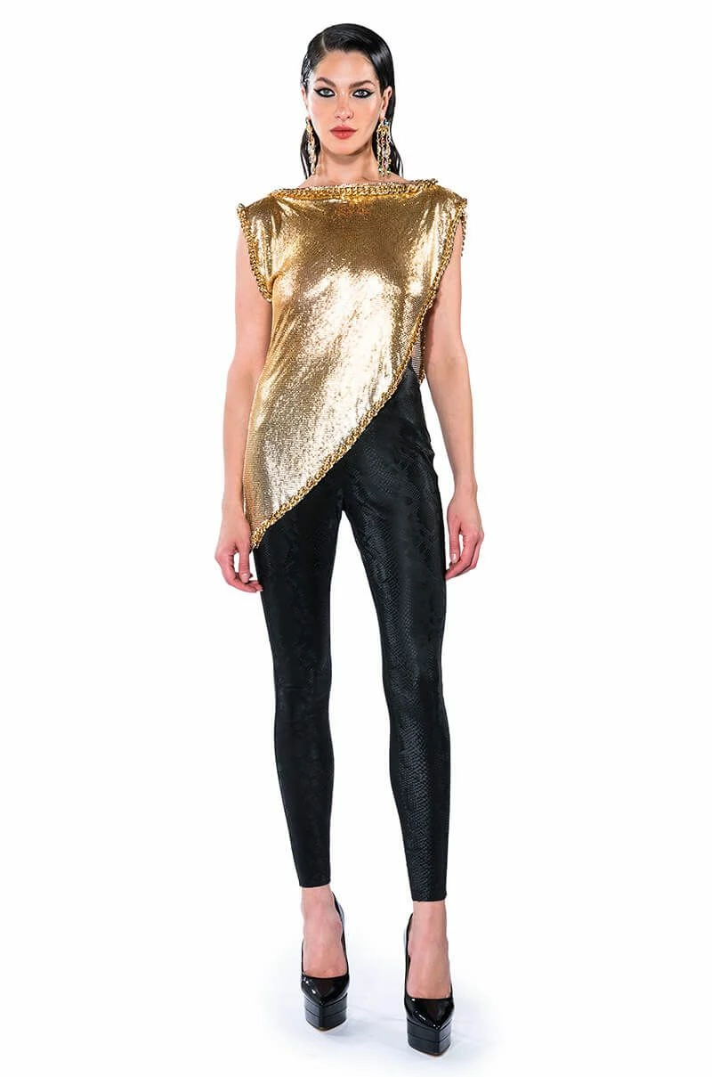 RIO PRINT HIGH RISE LEGGING WITH 4 WAY STRETCH IN BLACK 5 RIO PRINT HIGH RISE LEGGING WITH 4 WAY STRETCH IN BLACK - Image 5