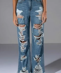 ROCK N' ROLL DESTROYED RELAXED JEANS