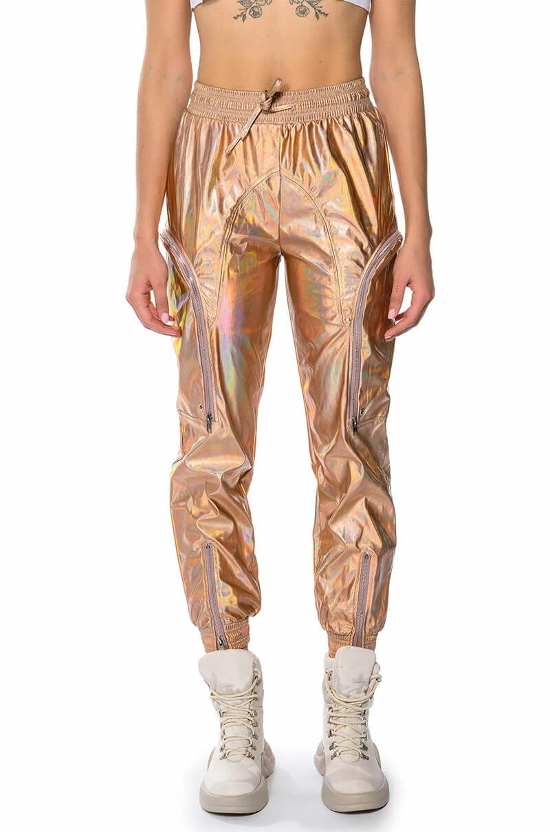 ROCKSTAR METALLIC ZIPPER DETAIL JOGGER 1 ROCKSTAR METALLIC ZIPPER DETAIL JOGGER