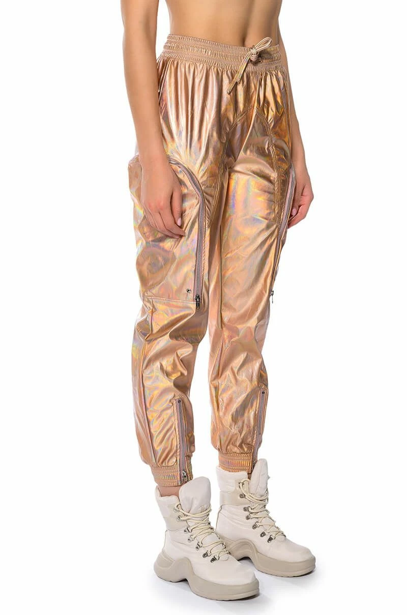 ROCKSTAR METALLIC ZIPPER DETAIL JOGGER 2 ROCKSTAR METALLIC ZIPPER DETAIL JOGGER - Image 2