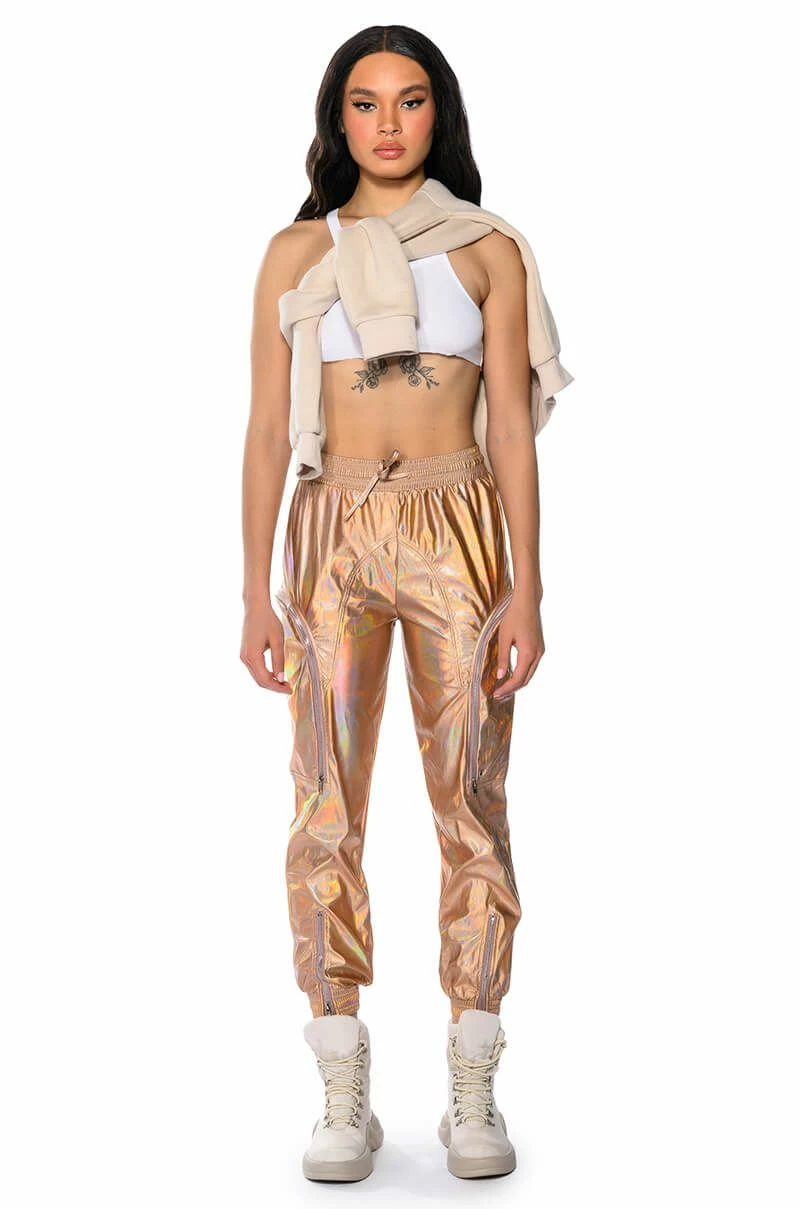 ROCKSTAR METALLIC ZIPPER DETAIL JOGGER 3 ROCKSTAR METALLIC ZIPPER DETAIL JOGGER - Image 3