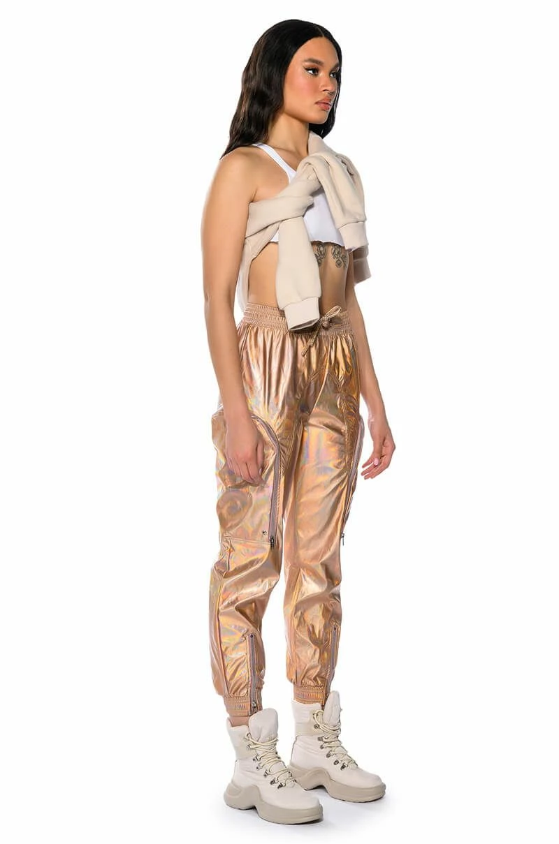 ROCKSTAR METALLIC ZIPPER DETAIL JOGGER 4 ROCKSTAR METALLIC ZIPPER DETAIL JOGGER - Image 4