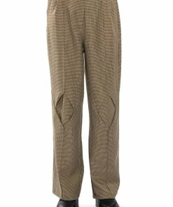 ROLL THE DICE STRAIGHT LEG TROUSER -FINESSE-shop roll the dice straight leg trouser black brown 4 4
