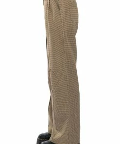 ROLL THE DICE STRAIGHT LEG TROUSER -FINESSE-shop roll the dice straight leg trouser black brown 5 5