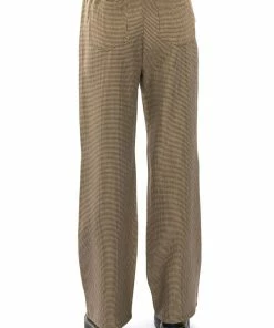 ROLL THE DICE STRAIGHT LEG TROUSER -FINESSE-shop roll the dice straight leg trouser black brown 7 7