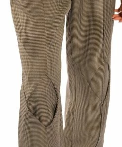 ROLL THE DICE STRAIGHT LEG TROUSER -FINESSE-shop roll the dice straight leg trouser black brown 8 8