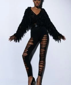 ROXANNE DISTRESSED LEGGING