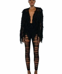 ROXANNE DISTRESSED LEGGING 20 ROXANNE DISTRESSED LEGGING -FINESSE-shop roxanne distressed legging black 8 8