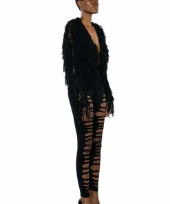 ROXANNE DISTRESSED LEGGING 21 ROXANNE DISTRESSED LEGGING -FINESSE-shop roxanne distressed legging black 9 9