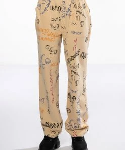 ROYALTY DRAWING WIDE LEG SWEATPANT 9 ROYALTY DRAWING WIDE LEG SWEATPANT -FINESSE-shop royalty drawing wide leg sweatpant beige 3 3 c1 c1 c1