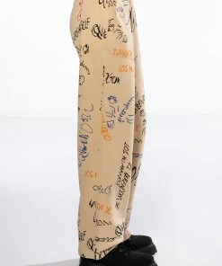 ROYALTY DRAWING WIDE LEG SWEATPANT 10 ROYALTY DRAWING WIDE LEG SWEATPANT -FINESSE-shop royalty drawing wide leg sweatpant beige 4 4 c1 c1 c1