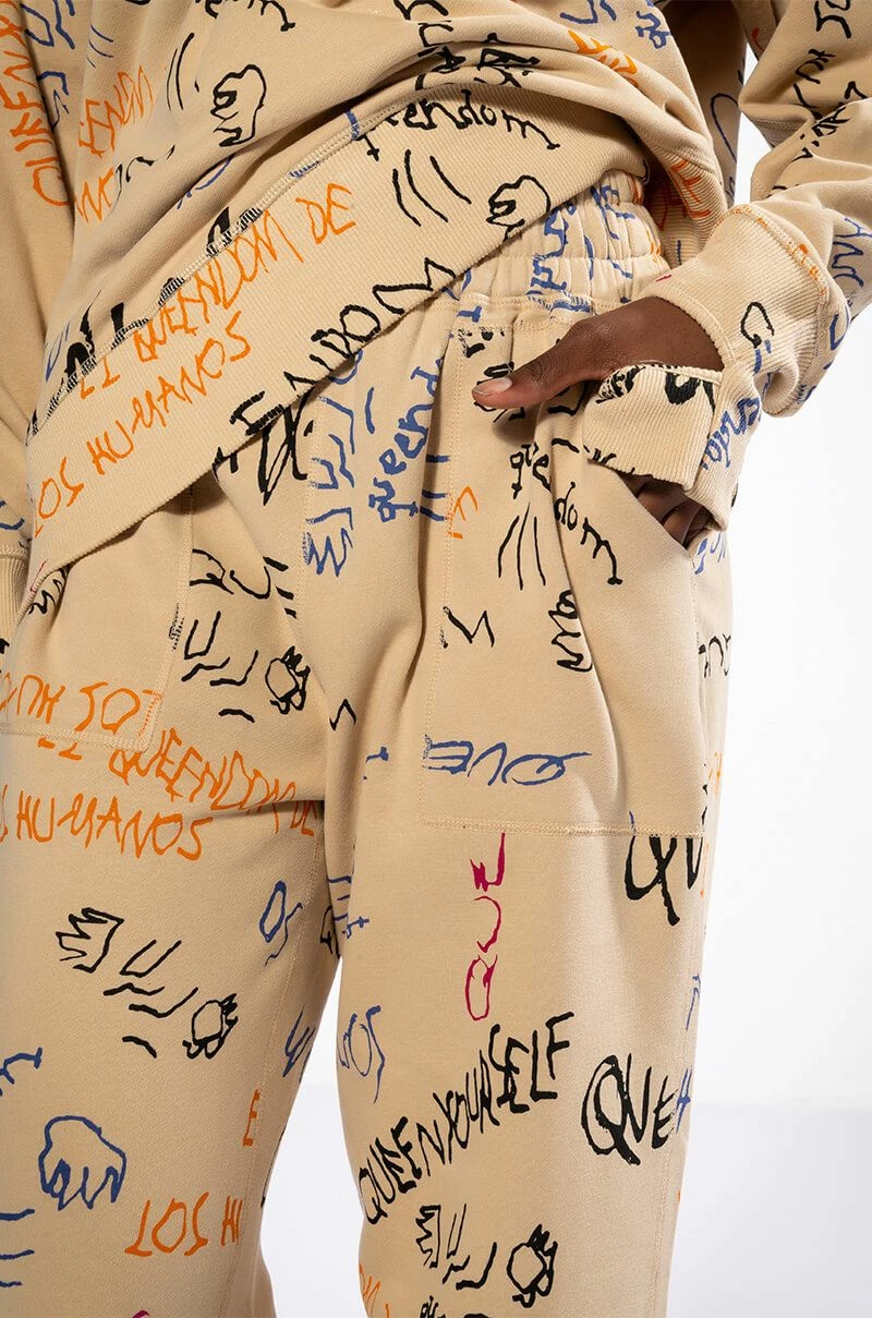 ROYALTY DRAWING WIDE LEG SWEATPANT 6 ROYALTY DRAWING WIDE LEG SWEATPANT - Image 6