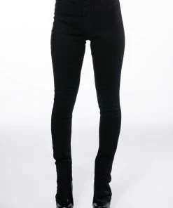 RUBY HIGH RISE SPLIT HEM SKINNY JEANS -FINESSE-shop ruby high rise split hem skinny jeans black 4 4