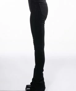 RUBY HIGH RISE SPLIT HEM SKINNY JEANS -FINESSE-shop ruby high rise split hem skinny jeans black 5 5