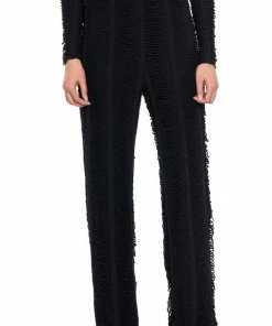 RUNNING WITH THE WOLVES TEXTURED PANTS