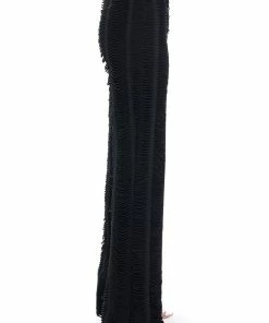 RUNNING WITH THE WOLVES TEXTURED PANTS -FINESSE-shop running with the wolves textured pants black 6 6