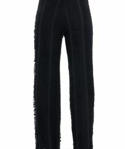 RUNNING WITH THE WOLVES TEXTURED PANTS -FINESSE-shop running with the wolves textured pants black 7 7