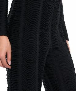 RUNNING WITH THE WOLVES TEXTURED PANTS -FINESSE-shop running with the wolves textured pants black 8 8