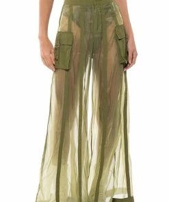 SAGE WIDE LEG TROUSER