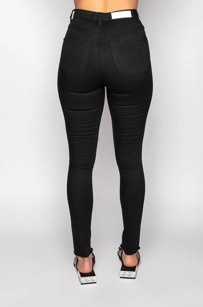 SANDY HIGH WAISTED DESTROYED FRAYED SKINNY JEAN 5 SANDY HIGH WAISTED DESTROYED FRAYED SKINNY JEAN - Image 5