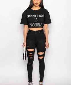 SANDY HIGH WAISTED DESTROYED FRAYED SKINNY JEAN 13 SANDY HIGH WAISTED DESTROYED FRAYED SKINNY JEAN -FINESSE-shop sandy high waisted destroyed frayed skinny jean black 7 7