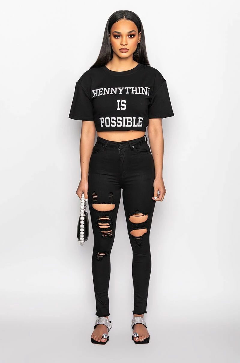 SANDY HIGH WAISTED DESTROYED FRAYED SKINNY JEAN 7 SANDY HIGH WAISTED DESTROYED FRAYED SKINNY JEAN - Image 7