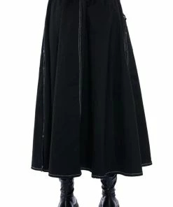 SECRET ADMIRER DENIM MAXI SKIRT 14 SECRET ADMIRER DENIM MAXI SKIRT -FINESSE-shop secret admirer denim maxi skirt black 8 8