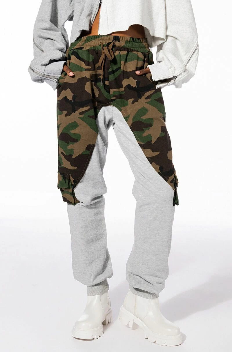 SELFISH HEART CAMO COLOR BLOCKED JOGGERS 1 SELFISH HEART CAMO COLOR BLOCKED JOGGERS