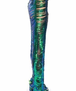 SENORITA EMBELLISHED STRAIGHT LEG PANT IN GREEN -FINESSE-shop senorita embellished straight leg pant green 6 6