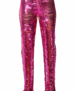 SENORITA EMBELLISHED STRAIGHT LEG PANT IN PINK -FINESSE-shop senorita embellished straight leg pant pink 5 5
