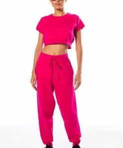 SERENA KNIT JOGGER 17 SERENA KNIT JOGGER -FINESSE-shop serena knit jogger pink 9 9