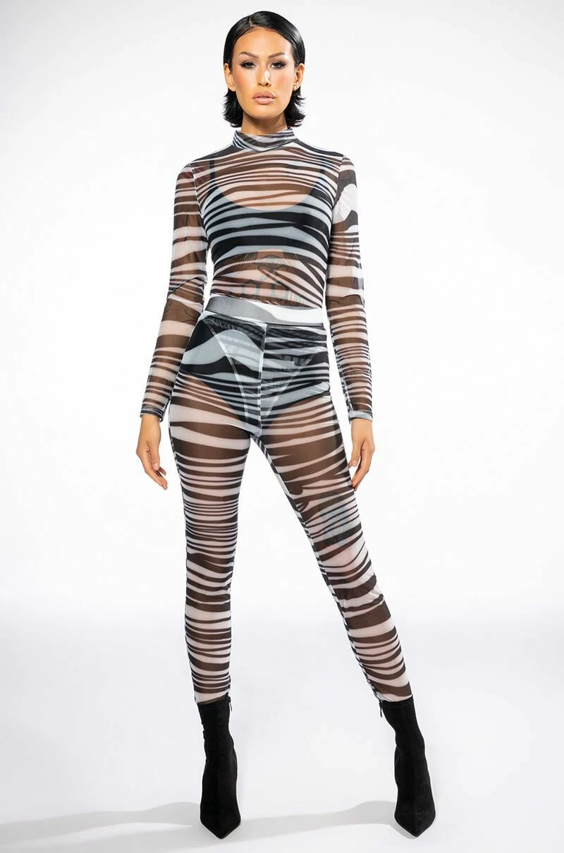 SET YOU STRAIGHT MESH LEGGING 2 SET YOU STRAIGHT MESH LEGGING - Image 2