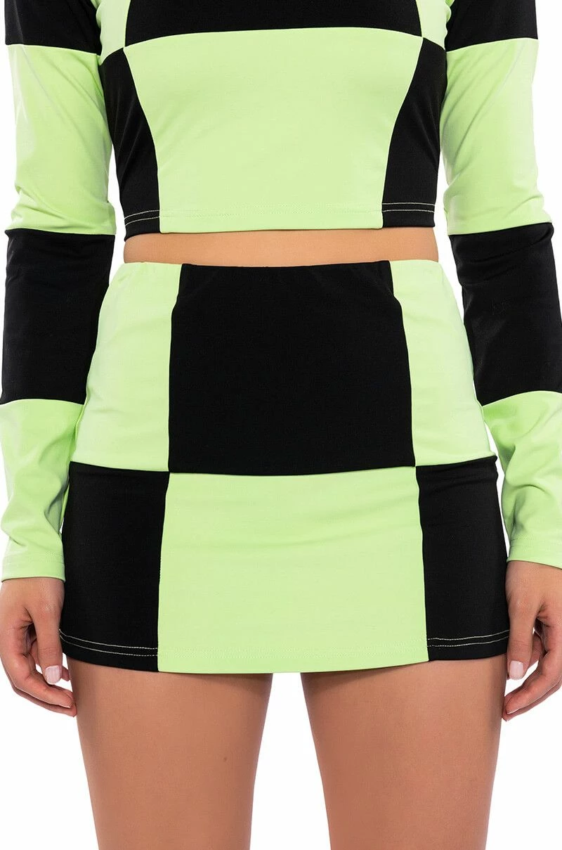 SHEGO SOFT STRETCH MINI SKIRT 3 SHEGO SOFT STRETCH MINI SKIRT - Image 3