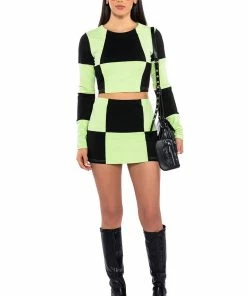 SHEGO SOFT STRETCH MINI SKIRT 14 SHEGO SOFT STRETCH MINI SKIRT -FINESSE-shop shego soft stretch mini skirt green multi 5 5