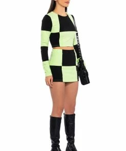 SHEGO SOFT STRETCH MINI SKIRT 15 SHEGO SOFT STRETCH MINI SKIRT -FINESSE-shop shego soft stretch mini skirt green multi 6 6