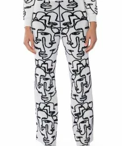 SHE'S GIVING ART REVERSIBLE WIDE LEG KNIT PANT