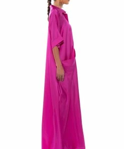 SHE'S RICH OVERSIZED SATIN JUMPSUIT IN PINK -FINESSE-shop shes rich oversized satin jumpsuit in pink pink 3 3