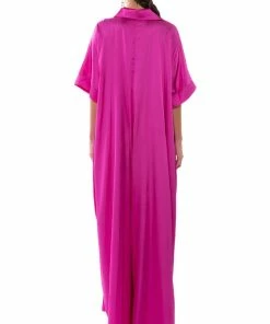 SHE'S RICH OVERSIZED SATIN JUMPSUIT IN PINK -FINESSE-shop shes rich oversized satin jumpsuit in pink pink 4 4