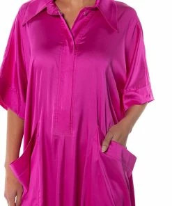 SHE'S RICH OVERSIZED SATIN JUMPSUIT IN PINK -FINESSE-shop shes rich oversized satin jumpsuit in pink pink 5 5