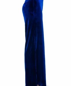 SHOW ME LOVE VELVET WIDE LEG TROUSER -FINESSE-shop show me love velvet wide leg trouser royal blue 6 6