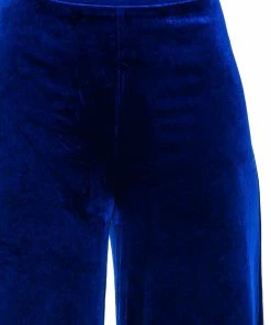 SHOW ME LOVE VELVET WIDE LEG TROUSER -FINESSE-shop show me love velvet wide leg trouser royal blue 8 8