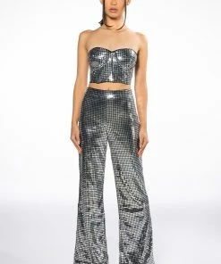SILVER QUEEN SEQUIN PANT 13 SILVER QUEEN SEQUIN PANT -FINESSE-shop silver queen sequin pant silver 8 8