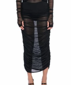 SIMPLE BLISS MESH MAXI SKIRT